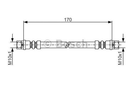 Тормозной шланг BOSCH 1 987 476 010 (фото 1)