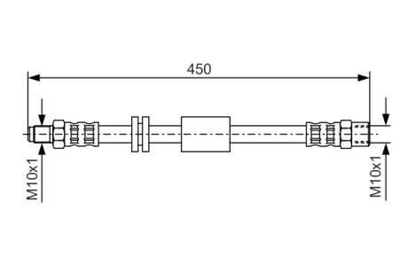Тормозной шланг BOSCH 1987476443
