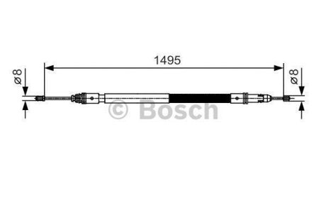 Трос, стояночная тормозная система BOSCH 1 987 482 118