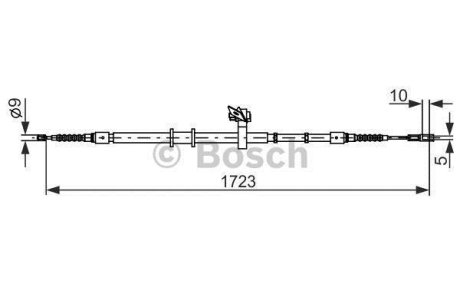 Трос, стояночная тормозная система BOSCH 1 987 482 269