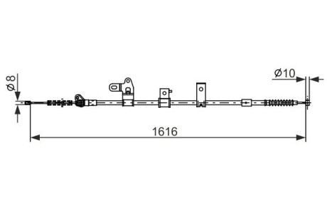 Трос, стояночная тормозная система BOSCH 1 987 482 307 (фото 1)