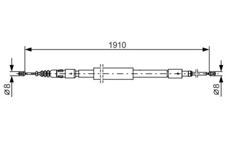 Гальмівний трос BOSCH 1987482318