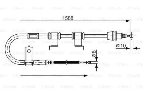 Гальмівний трос BOSCH 1987482359