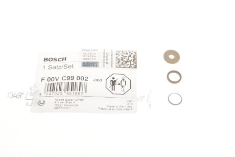 Ремкомплект уплотнительных колец форсунки BOSCH F 00V C99 002 (фото 1)