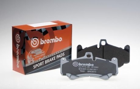 Комплект экономичных тормозных колодок BREMBO 07.B314.02