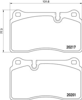 Гальмівні колодки дискові BREMBO P 02 002