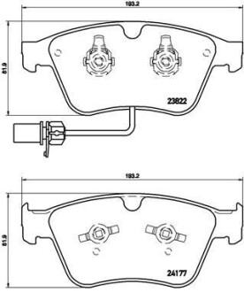 Гальмівні колодки дискові BREMBO P 05 003