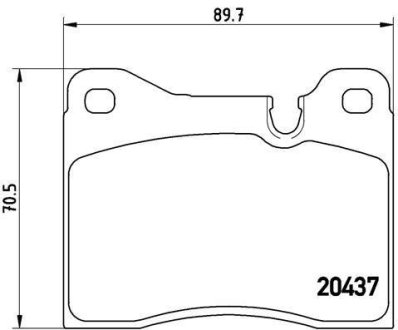 Колодки гальмівні дискові, комплект BREMBO P 06 003