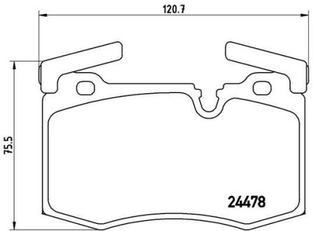 Гальмівні колодки дискові BREMBO P06 068