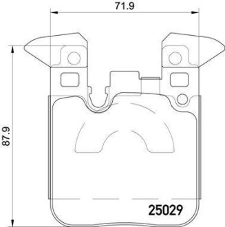 Гальмівні колодки дискові BREMBO P 06 087 (фото 1)