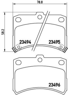 Гальмівні колодки дискові BREMBO P16 009 (фото 1)