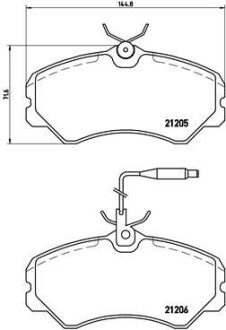 Гальмівні колодки дискові BREMBO P 23 023