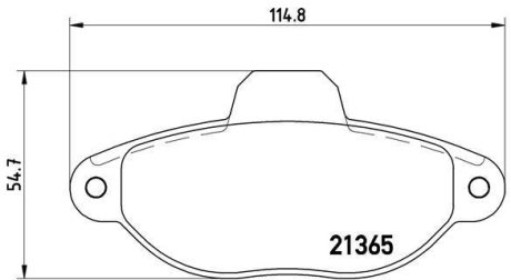 Гальмiвнi колодки дисковi BREMBO P23054 (фото 1)