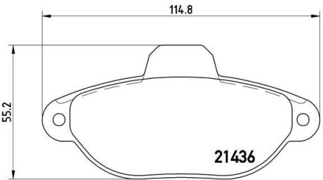 Гальмівні колодки дискові BREMBO P 23 060