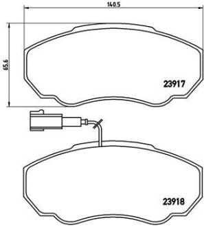 Гальмівні колодки дискові BREMBO P 23 091