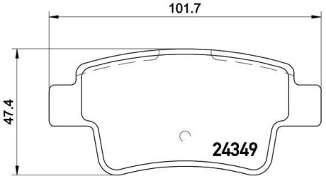 Гальмівні колодки дискові BREMBO P 23 104