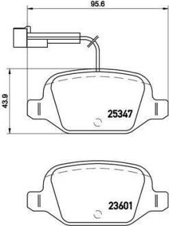 Гальмівні колодки дискові BREMBO P 23 146