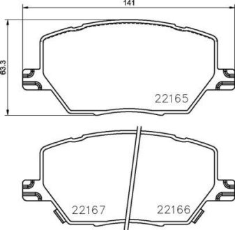 Гальмівні колодки дискові BREMBO P23164 (фото 1)