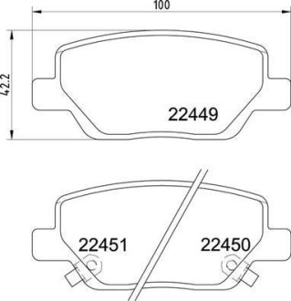 Гальмівні колодки дискові BREMBO P23 179 (фото 1)