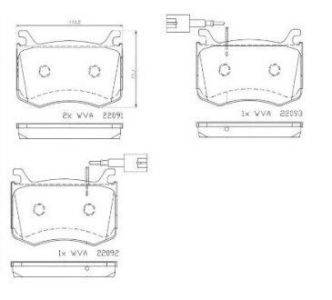 Гальмівні колодки дискові BREMBO P23 183 (фото 1)