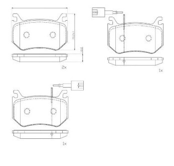 Гальмівні колодки дискові BREMBO P23 184