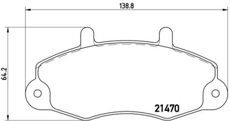 Гальмівні колодки дискові BREMBO P 24 032 (фото 1)