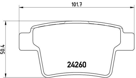 Гальмівні колодки дискові BREMBO P 24 063