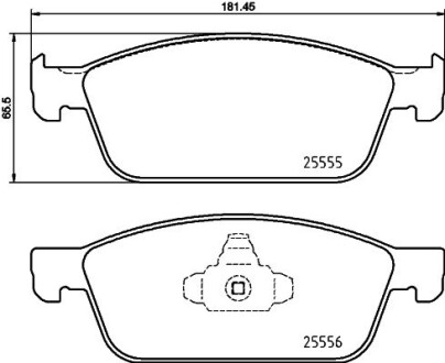 Гальмівні колодки дискові BREMBO P24 199