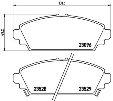 Гальмівні колодки дискові BREMBO P 28 031