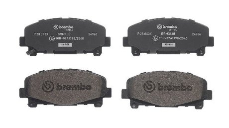 Гальмівні колодки дискові BREMBO P28 043X