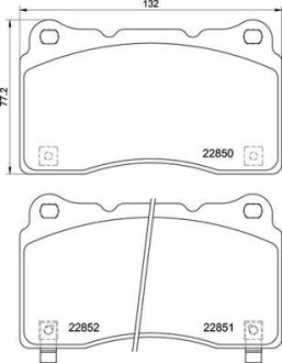 Гальмівні колодки дискові BREMBO P28 099 (фото 1)