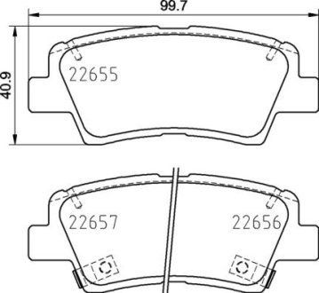 Гальмівні колодки дискові BREMBO P30 103