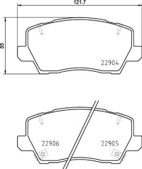 Гальмівні колодки дискові BREMBO P30 114