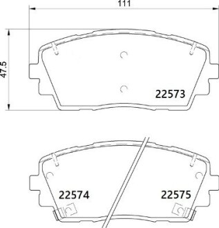 Гальмівні колодки дискові BREMBO P30 115