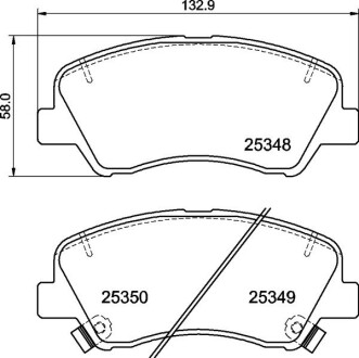 Гальмівні колодки дискові BREMBO P30 122 (фото 1)