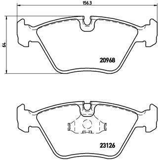 Гальмівні колодки дискові BREMBO P 36 007 (фото 1)