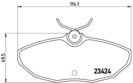 Колодки гальмівні дискові, комплект BREMBO P 36 013