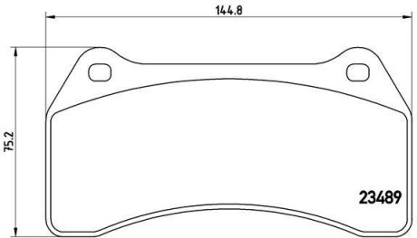 Колодки гальмівні дискові, комплект BREMBO P 36 014