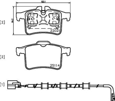 Гальмівні колодки дискові BREMBO P36 034