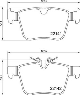 Гальмівні колодки дискові BREMBO P36 037