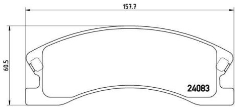 Гальмівні колодки дискові BREMBO P 37 008