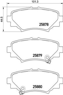 Колодка гальм. диск. Mazda3 1.5/2.0/2.2 13 задн. (вир-во) BREMBO P 49 049