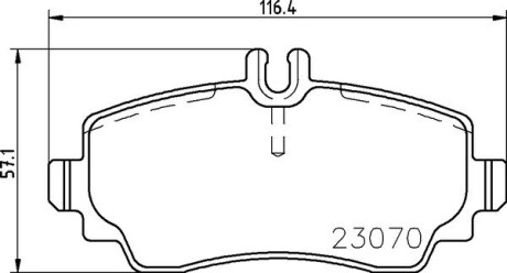 Колодки гальмівні дискові, комплект BREMBO P 50 047