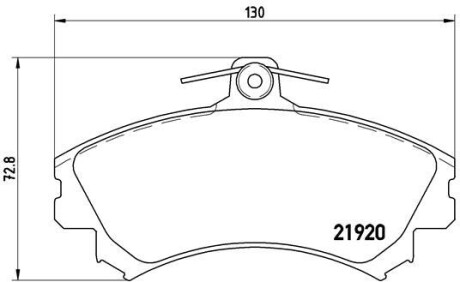 Гальмівні колодки дискові BREMBO P 50 055 (фото 1)