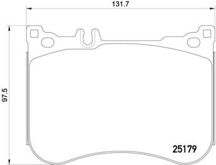 Колодки тормозные передние BREMBO P 50 095 (фото 1)