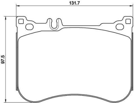 Комплект гальмівних колодок з 4 шт. дисків BREMBO P50114 (фото 1)