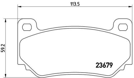 Гальмівні колодки дискові BREMBO P52 018