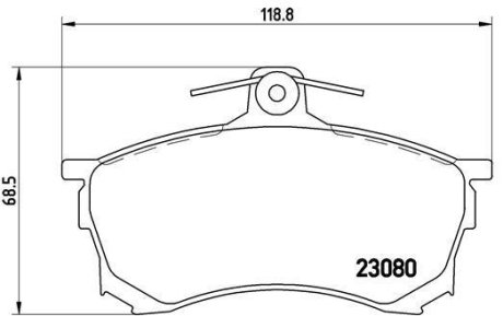 Гальмівні колодки дискові BREMBO P 54 021