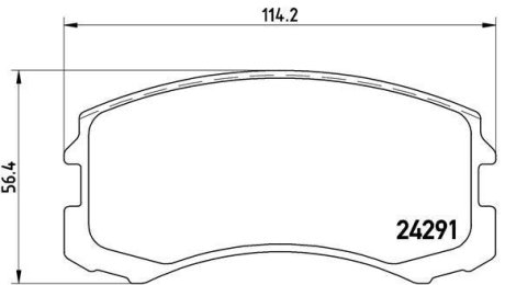 Гальмівні колодки дискові BREMBO P54 041 (фото 1)