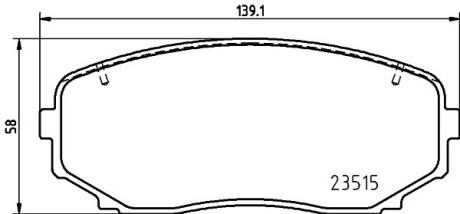 Гальмівні колодки дискові BREMBO P54 060